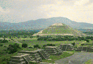 Aztec pyramid